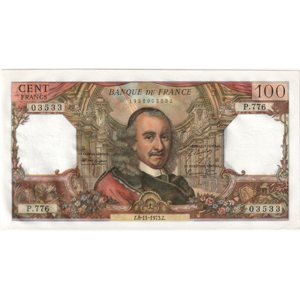 Frankrijk, 100 Francs, Corneille, 1973-11-08, P.776, SUP