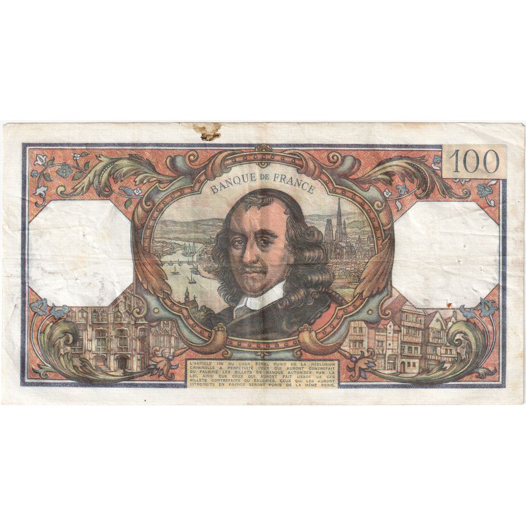Frankrijk, 100 Francs, Corneille, 1973-11-08, K.771, TTB