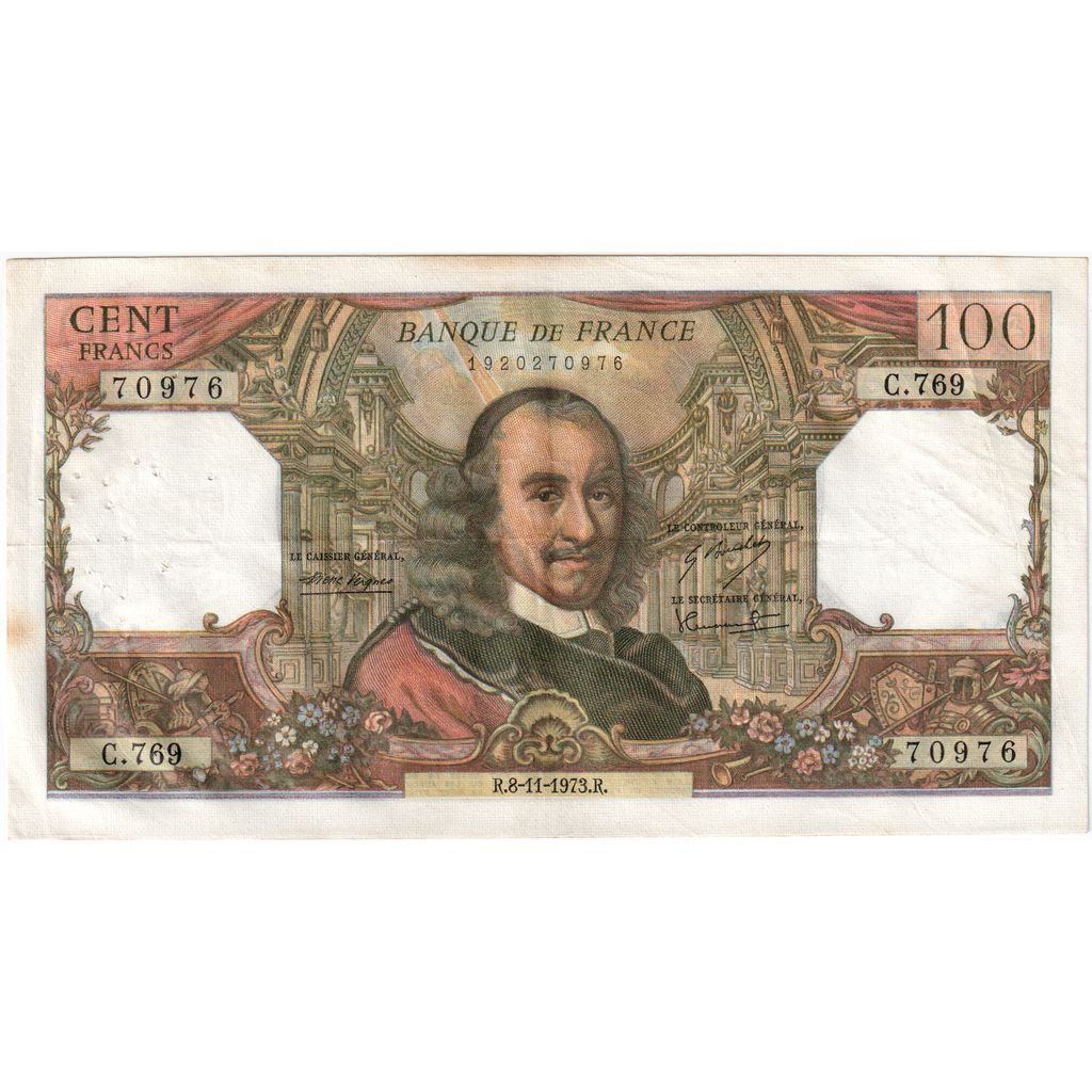 Francja, 100 Francs, Corneille, 1973-11-08, C.769, EF(40-45)