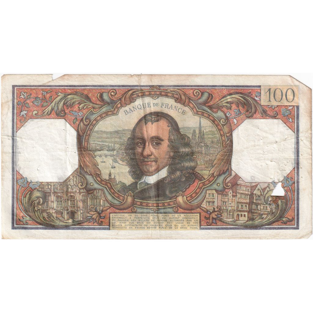 Francia, 100 Francs, Corneille, 1972-10-05, Q.674, RC