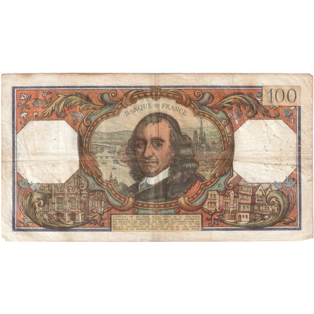 Francia, 100 Francs, Corneille, 1971-10-07, V.598, MB