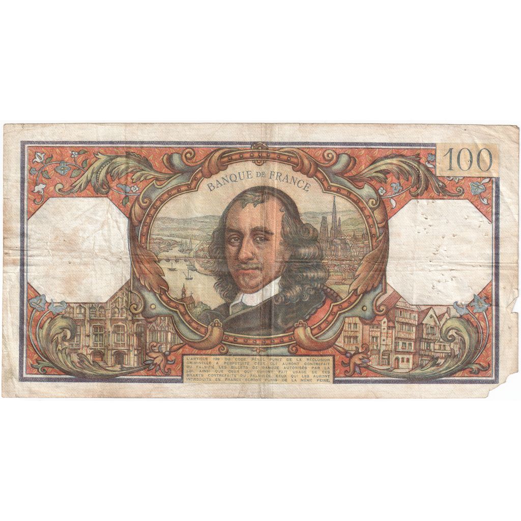 Francia, 100 Francs, Corneille, 1969-01-02, T.389, B
