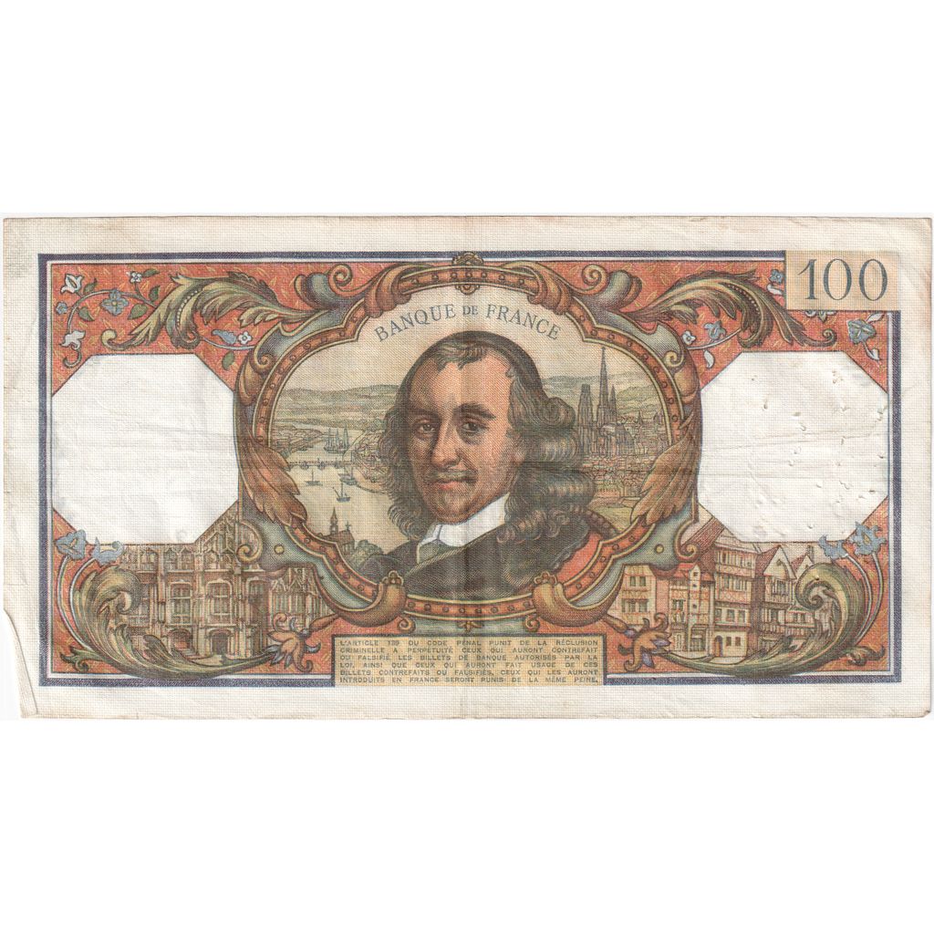 Francia, 100 Francs, Corneille, 1969-04-03, F.403, MB+