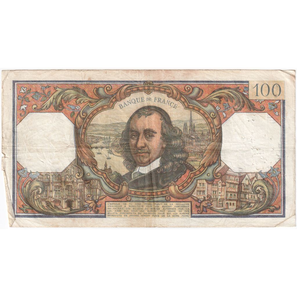 Francia, 100 Francs, Corneille, 1969-04-03, P.402, MB