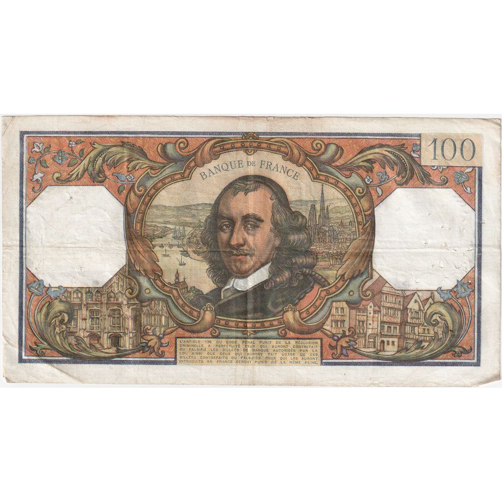 Francia, 100 Francs, Corneille, 1969-11-06, M.426, MB
