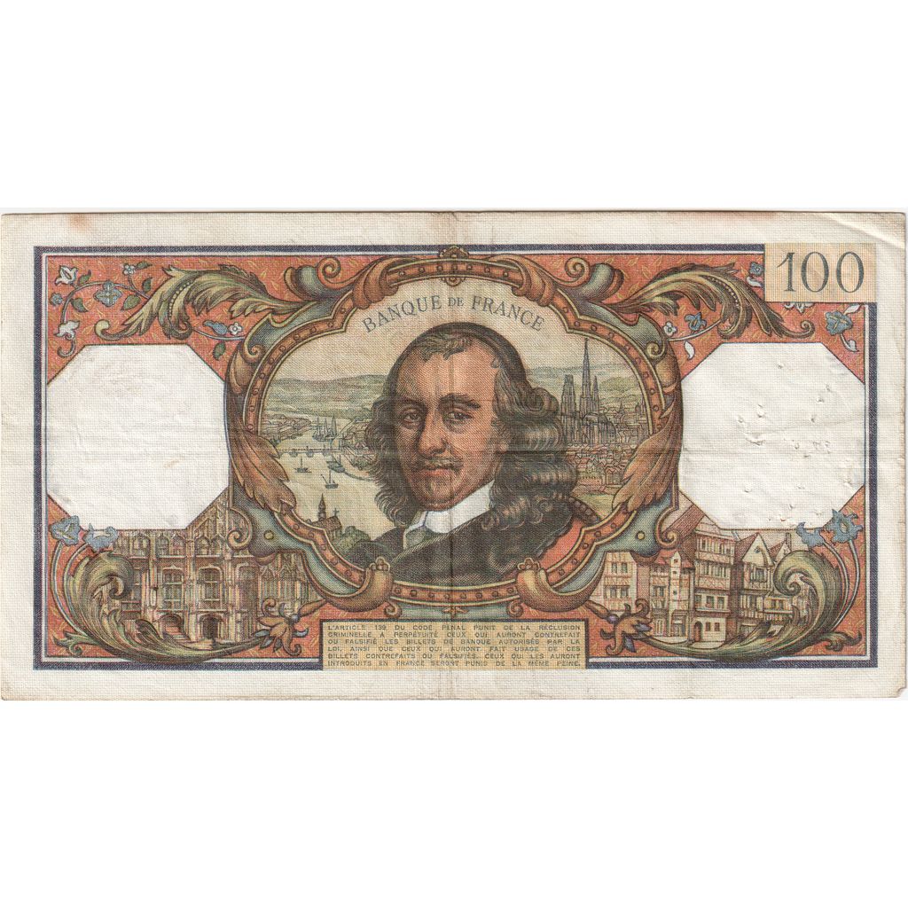 Francja, 100 Francs, Corneille, 1970-11-05, P.507, VF(30-35)