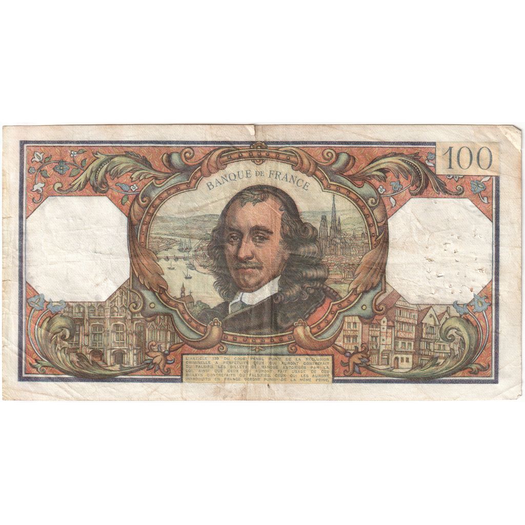 France, 100 Francs, Corneille, 1971-07-01, H.571, VF(20-25)