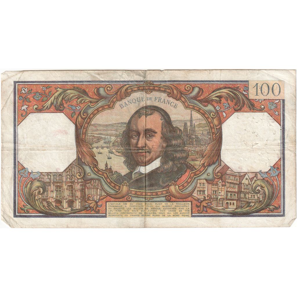 Francja, 100 Francs, Corneille, 1968-09-05, P.346, VF(20-25)