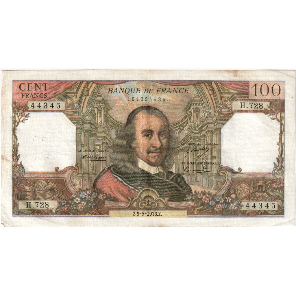 France, 100 Francs, Corneille, 1973-05-03, H.728, TTB