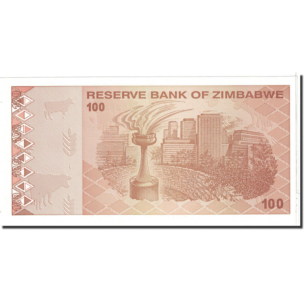 Banconote, Zimbabwe, 100 Dollars, 2009, KM:97, Undated, SPL+