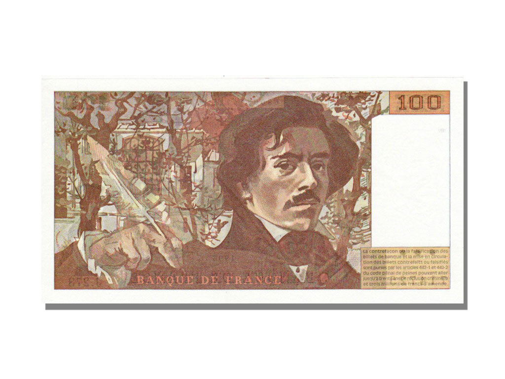 Banknote, France, 100 Francs, 100 F 1978-1995 ''Delacroix'', 1995, UNC(65-70)