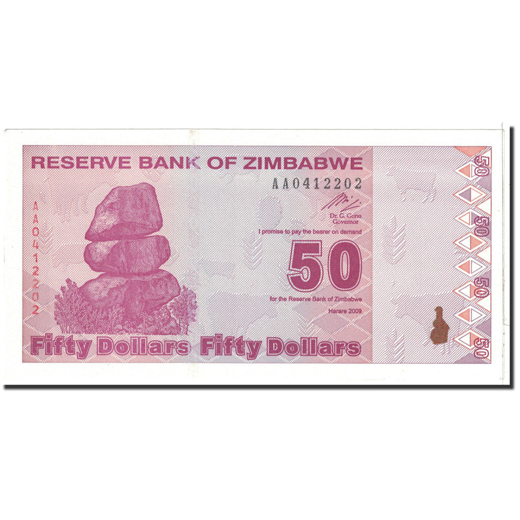 Banknote, Zimbabwe, 50 Dollars, 2009, 2009-02-02, KM:96, UNC(64)