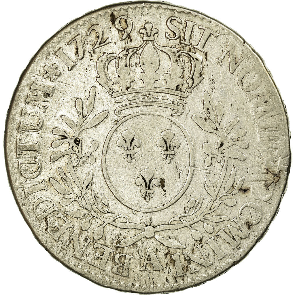 Monnaie, France, Louis XV, Écu aux branches d'olivier, Ecu, 1729, Paris, TB+