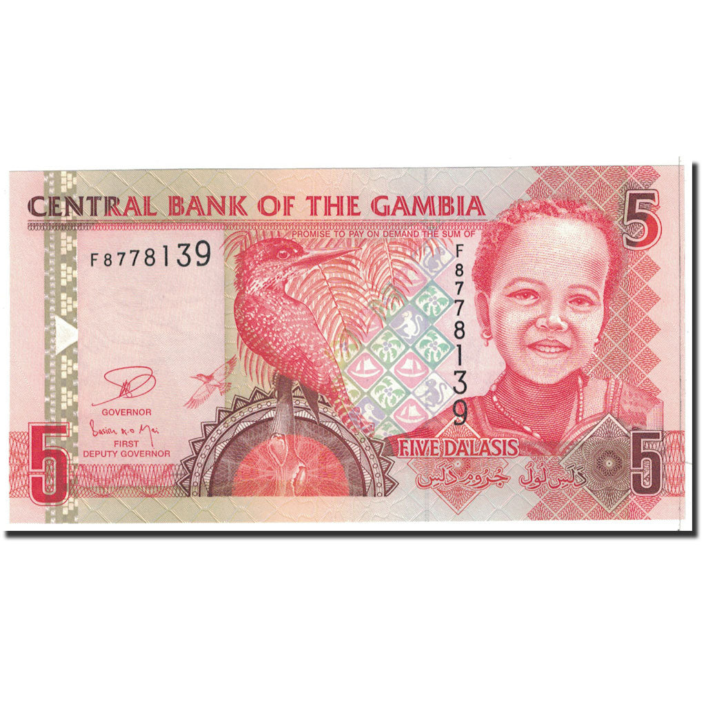 Banknote, The Gambia, 5 Dalasis, 2001, Undated, KM:20c, UNC(65-70)