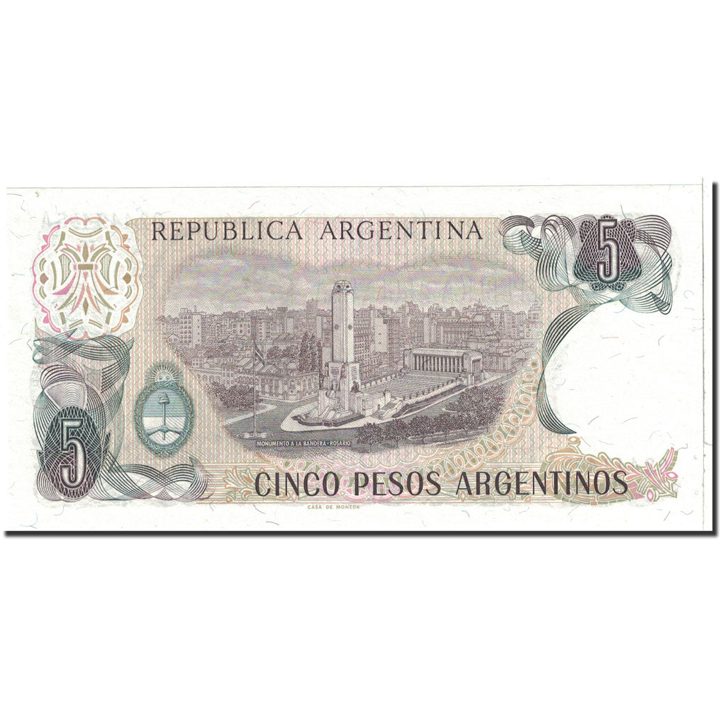 Banknote, Argentina, 5 Pesos Argentinos, 1983-1984, Undated, KM:312a, UNC(65-70)