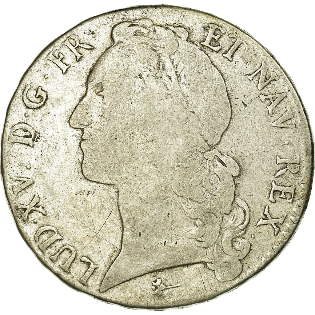 Coin, France, Ecu, 1743, Amiens, VF(20-25), Silver, Gadoury:322