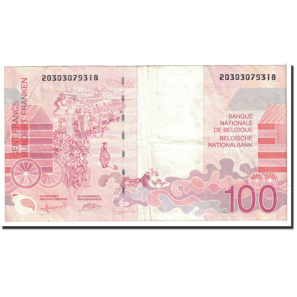 Banknote, Belgium, 100 Francs, 2001, Undated, KM:147, EF(40-45)