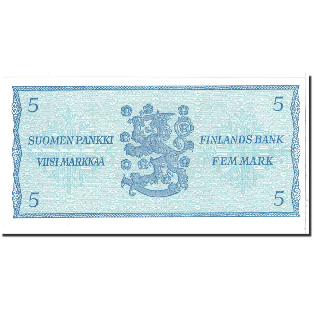 Banknote, Finland, 5 Markkaa, 1963, Undated, KM:106Aa, UNC(65-70)