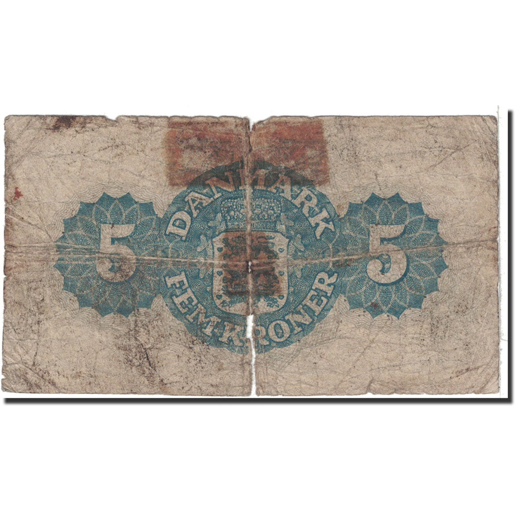 Banknote, Denmark, 5 Kroner, 1950, Undated, KM:35g, VG(8-10)