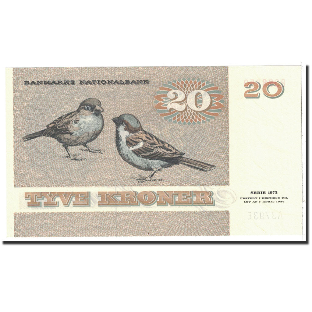 Banknote, Denmark, 20 Kroner, 1979-1988, Undated, KM:49a, UNC(65-70)