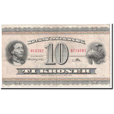 Banknote, Denmark, 10 Kroner, 1961, Undated, KM:44q, EF(40-45)