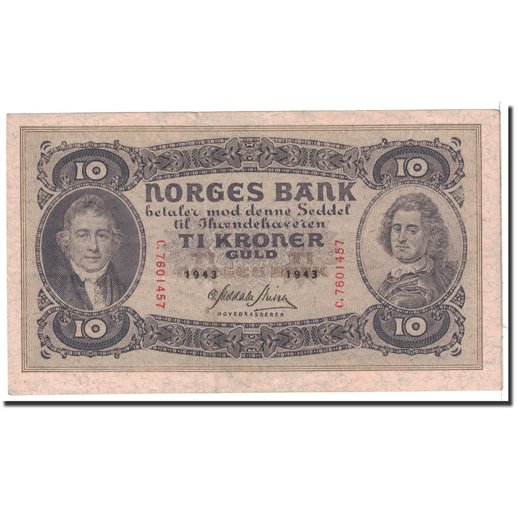 Norway, 10 Kroner, EF 40 EPQ, PMG