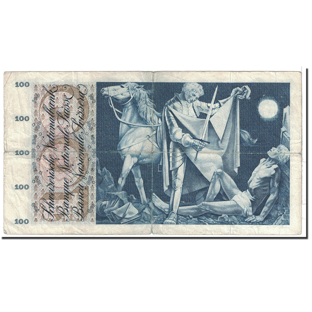 Banknote, Switzerland, 100 Franken, 1965, 1965-01-21, KM:49g, EF(40-45)
