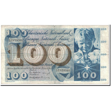 Switzerland, 100 Franken, 1965, 1965-12-23, KM:49h, EF(40-45)