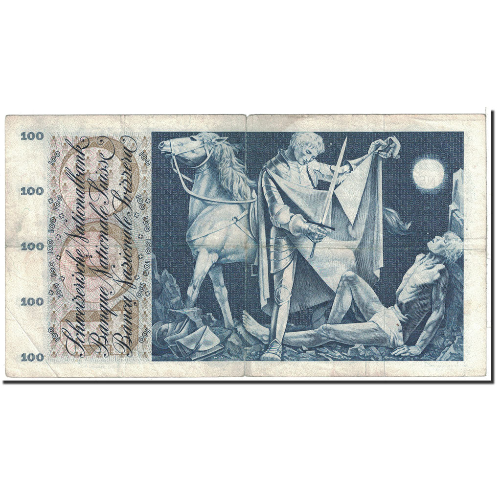 Switzerland, 100 Franken, 1965, 1965-12-23, KM:49h, EF(40-45)