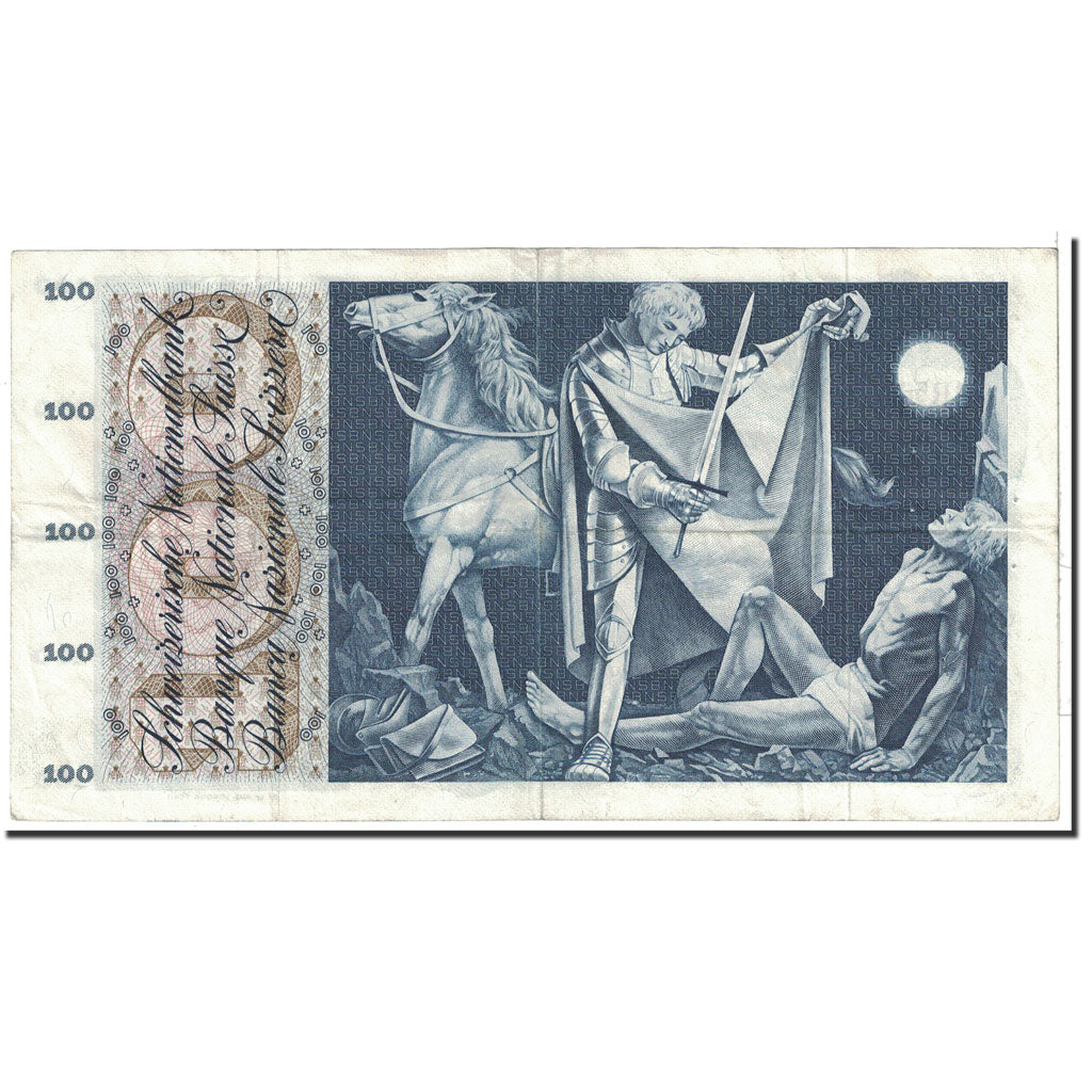 Banknote, Switzerland, 100 Franken, 1970, 1970-01-05, KM:49l, AU(50-53)