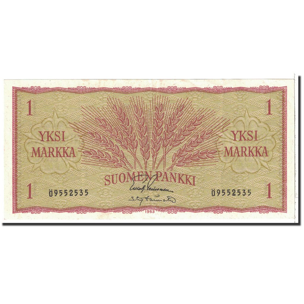 Banknote, Finland, 1 Markka, 1963, Undated, KM:98a, AU(55-58)