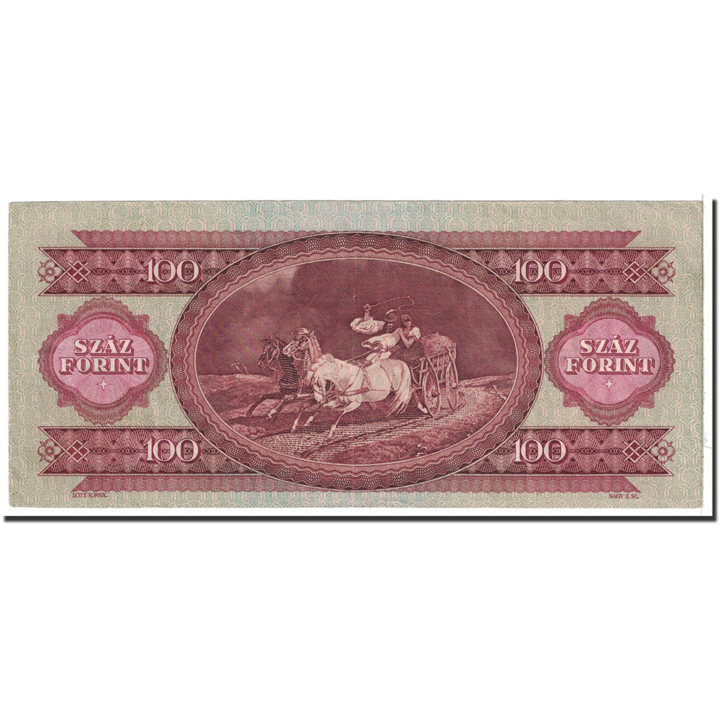 Banknote, Hungary, 100 Forint, 1962, 1962-10-12, KM:171c, AU(55-58)