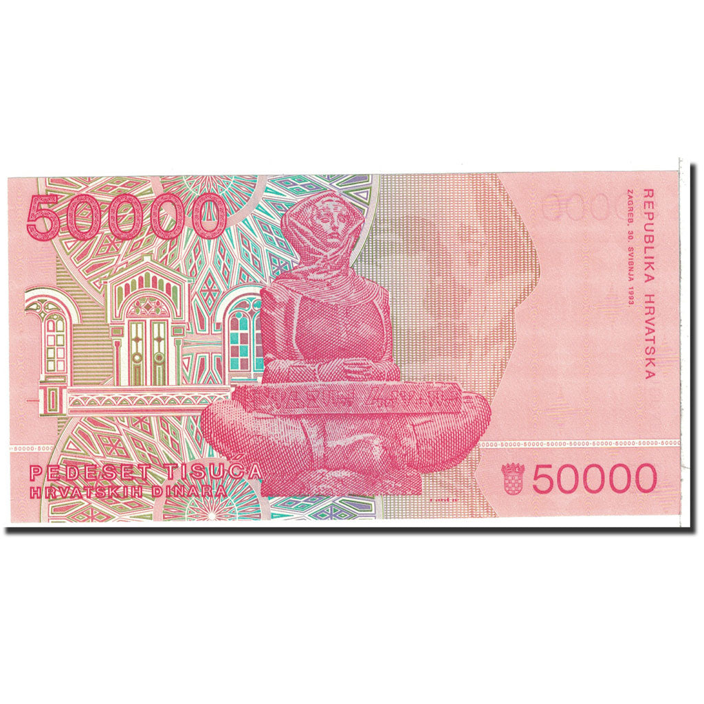 Banknote, Croatia, 50,000 Dinara, 1993, 1993-05-30, KM:26a, UNC(65-70)