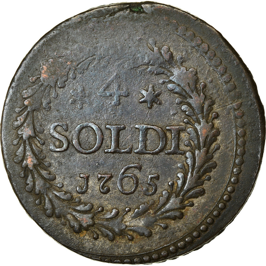 Munten, Italiaanse staten, CORSICA, General Pasquale Paoli, 4 Soldi, 1765