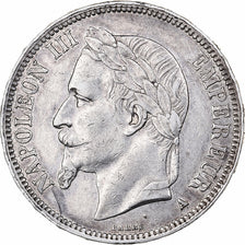 France, Napoleon III, 5 Francs, Napoléon III, 1867, Paris, Silver, EF(40-45)