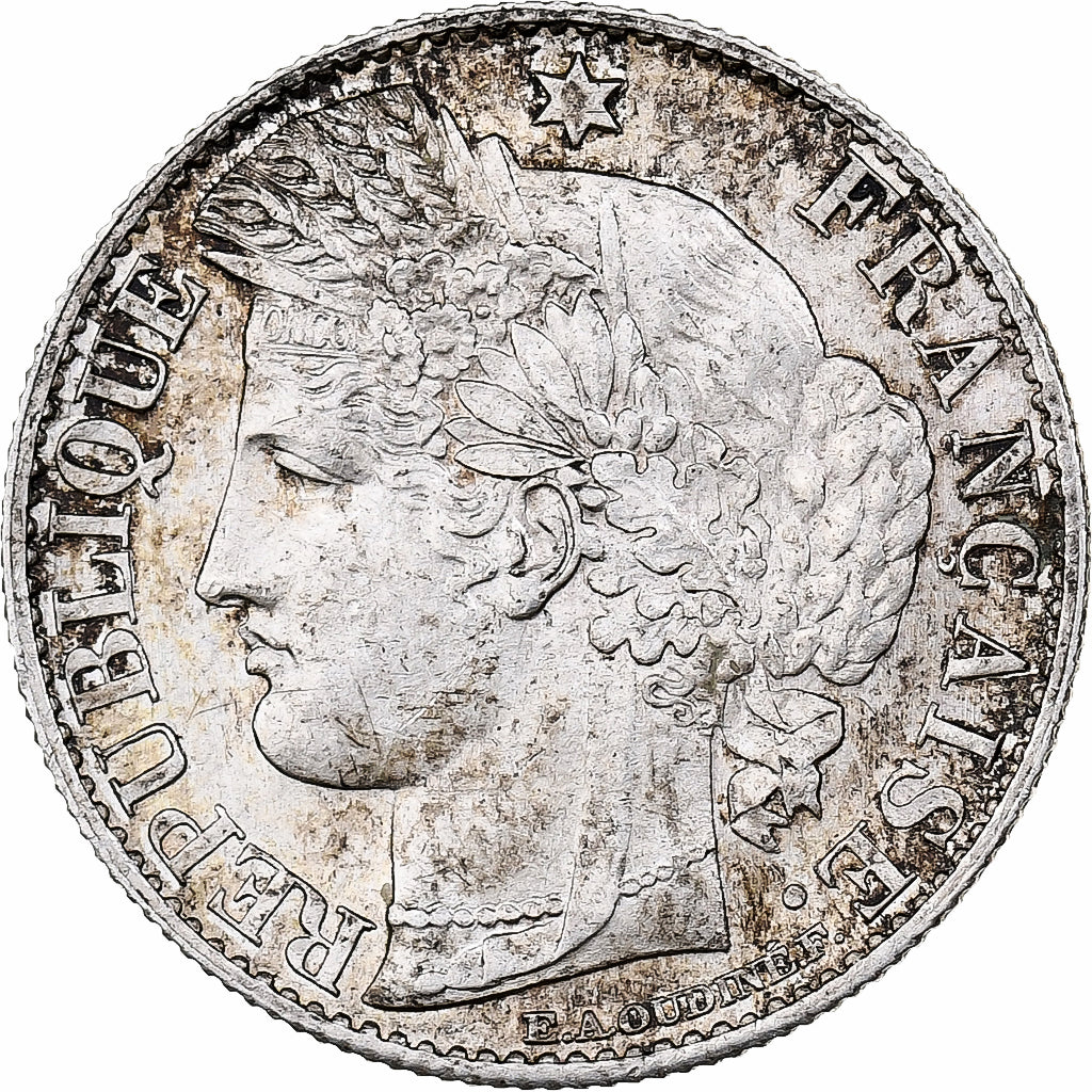 Frankrijk, 50 Centimes, Cérès, 1894, Paris, Zilver, PR, KM:834.1