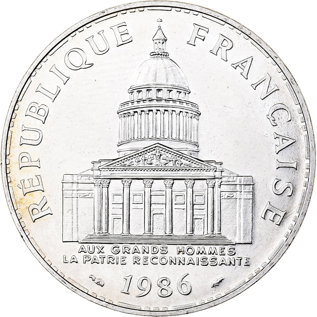 France, 100 Francs, Panthéon, 1986, Paris, Silver, AU(55-58), KM:951.1