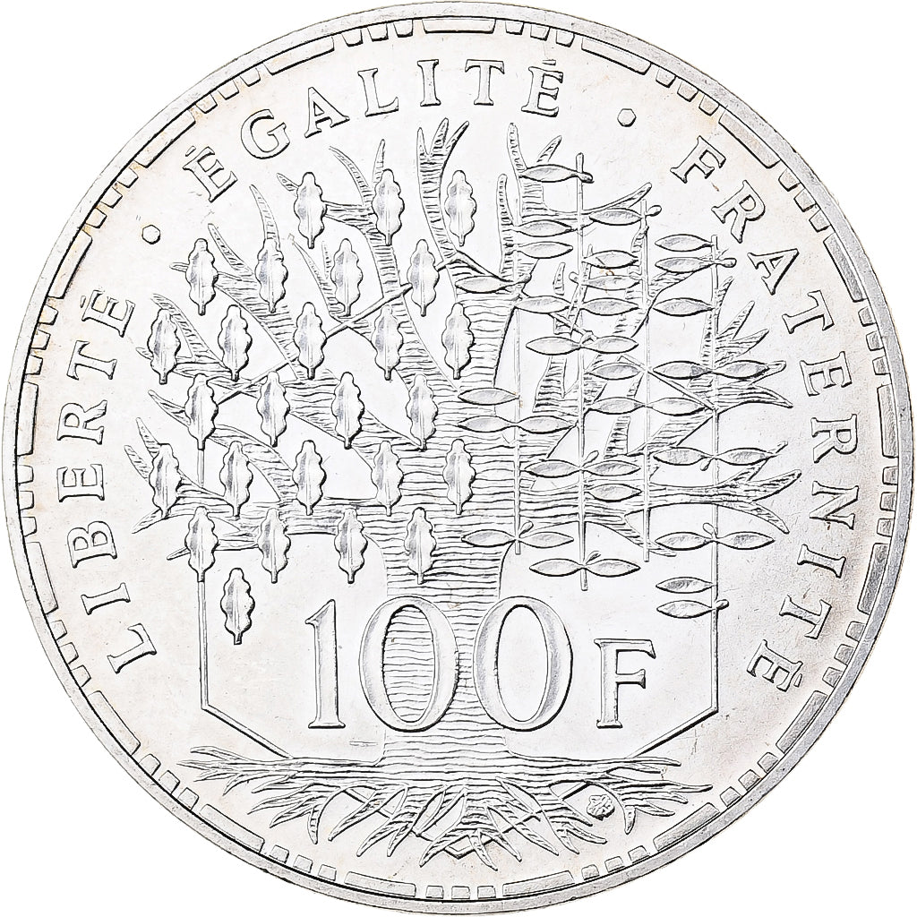 France, 100 Francs, Panthéon, 1986, Paris, Silver, AU(55-58), KM:951.1