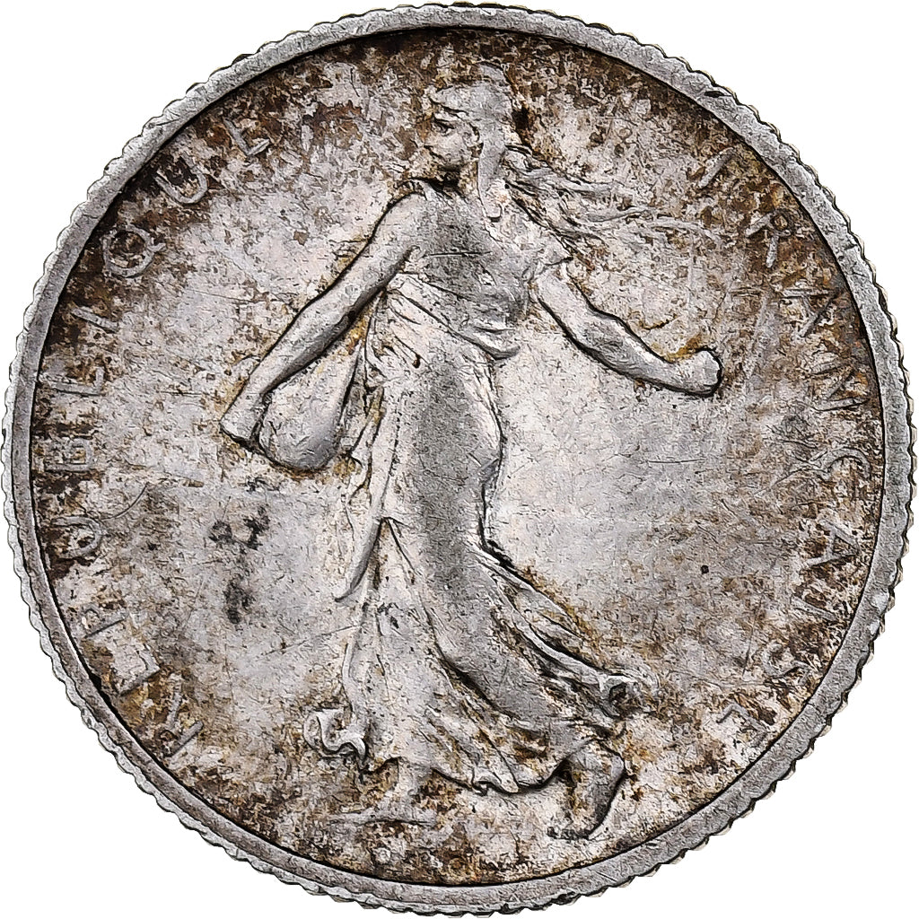 França, Franc, Semeuse, 1899, Paris, Prata, EF(40-45), KM:844.1