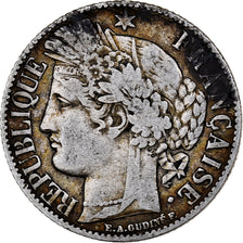 France, Franc, Cérès, 1888, Paris, Silver, EF(40-45), KM:822.1