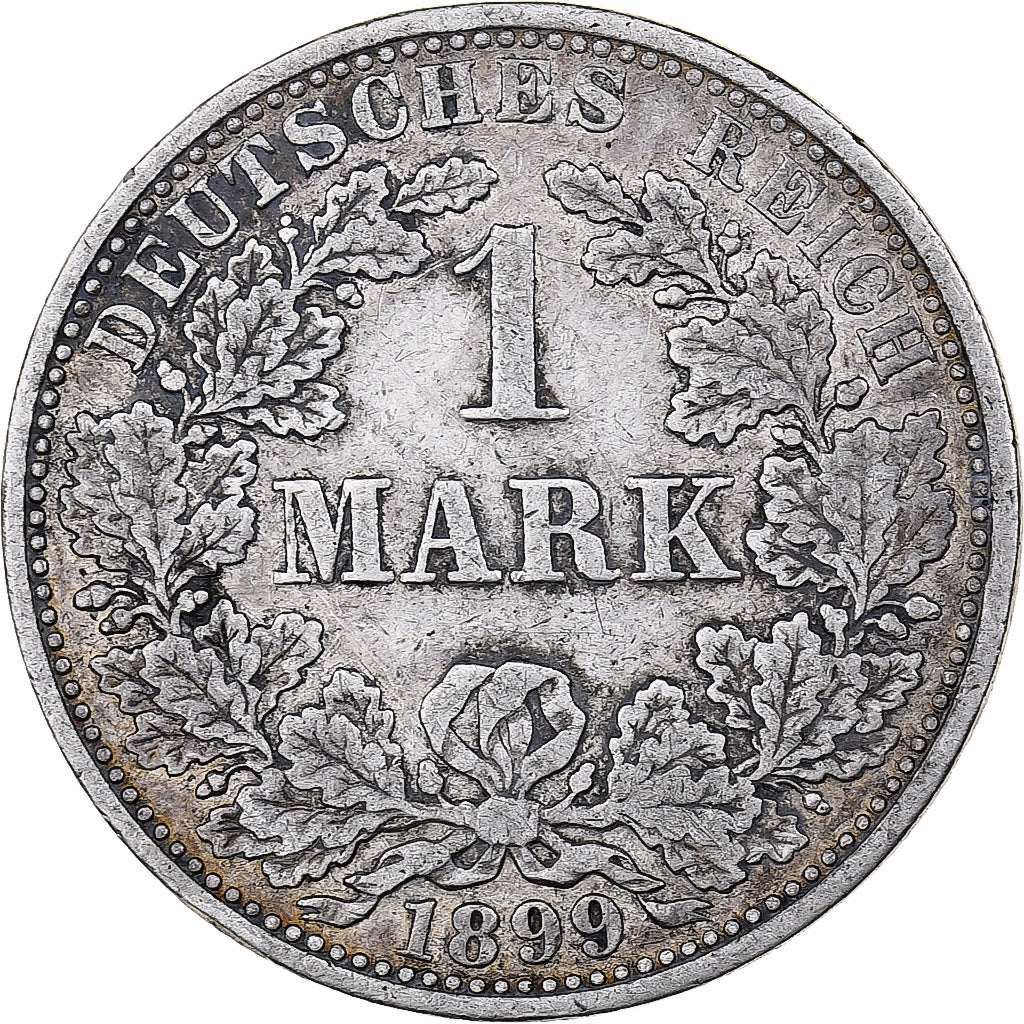 Empire allemand, Wilhelm II, Mark, 1899, Berlin, Argent, TB+, KM:14