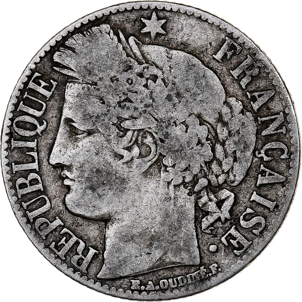 France, Franc, Cérès, 1881, Paris, Silver, VF(20-25), KM:822.1