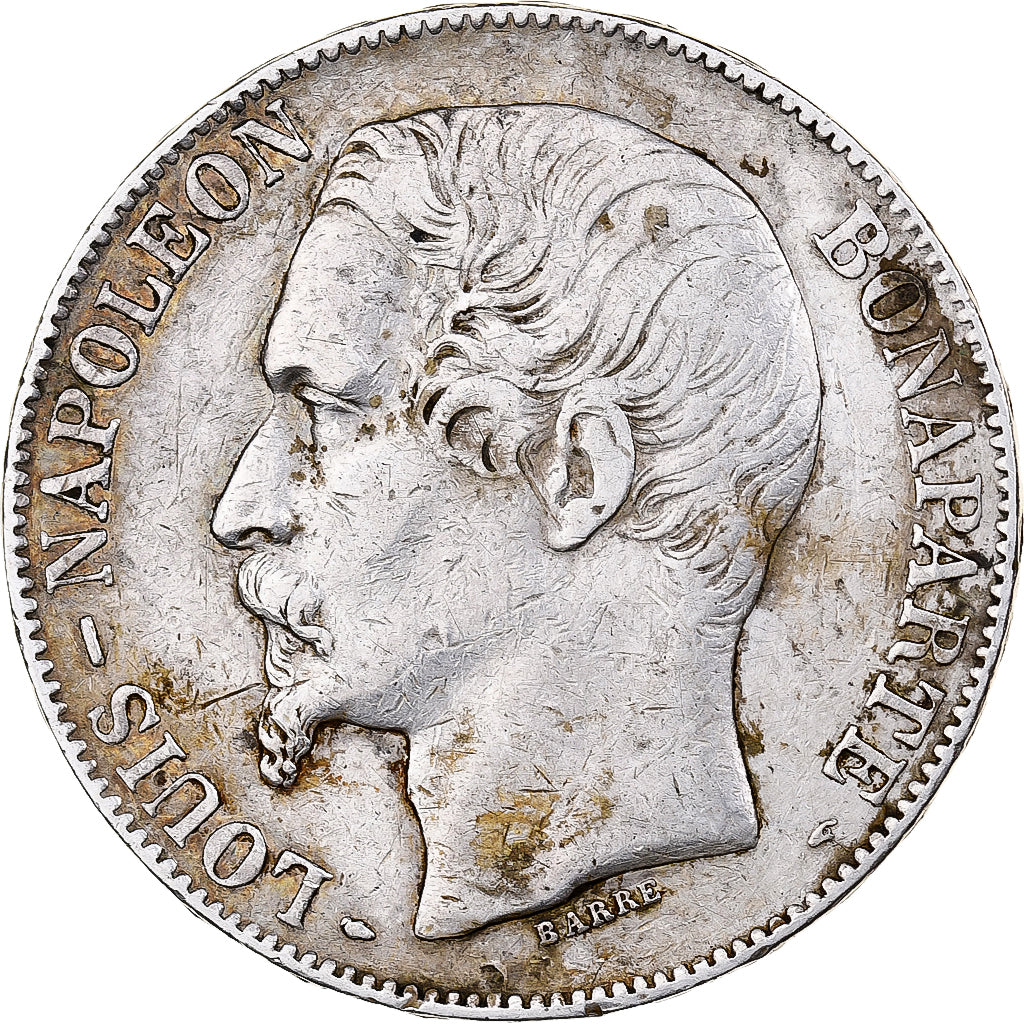 France, 5 Francs, Napoléon III, 1852, Paris, Argent, TTB, KM:773.1