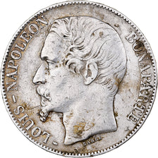 France, 5 Francs, Napoléon III, 1852, Paris, Argent, TTB, KM:773.1