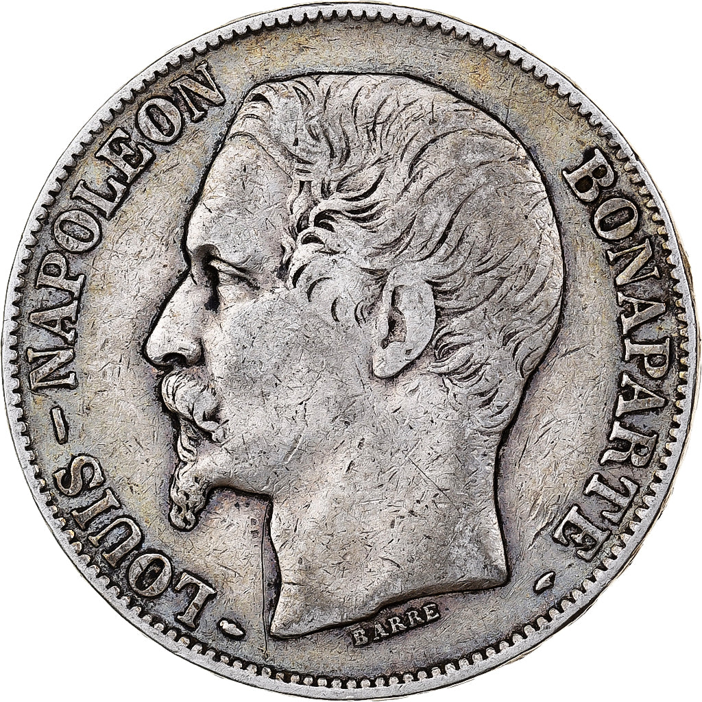 France, 5 Francs, Napoléon III, 1852, Paris, Silver, VF(30-35), KM:773.1