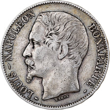 France, 5 Francs, Napoléon III, 1852, Paris, Silver, VF(30-35), KM:773.1