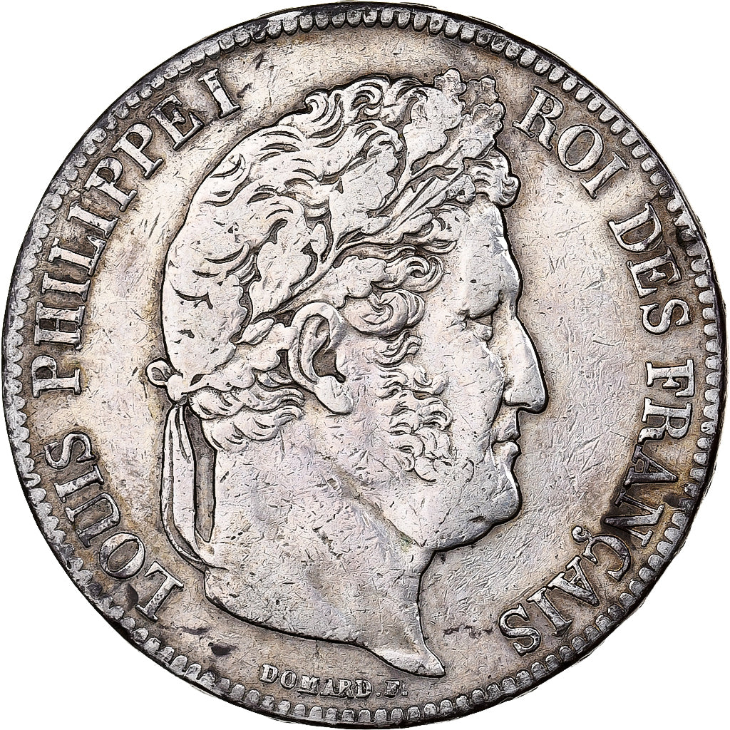 Frankrijk, 5 Francs, Louis-Philippe, 1839, Paris, Zilver, ZF+, Le Franc:F.324