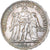 França, 5 Francs, Hercule, 1876, Paris, Prata, MS(63), KM:820.1