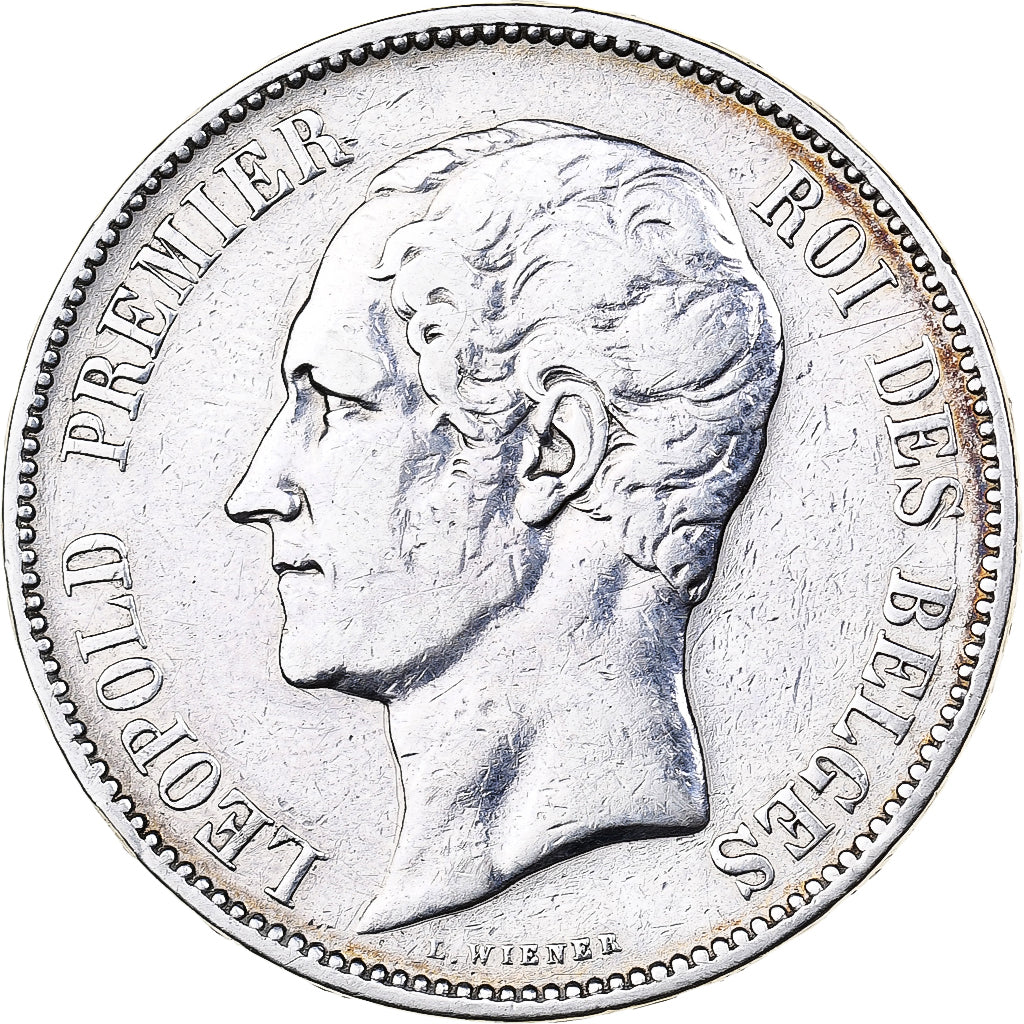 Belgium, Leopold I, 5 Francs, 5 Frank, 1853, Silver, VF(30-35), KM:17