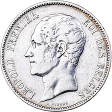 Belgium, Leopold I, 5 Francs, 5 Frank, 1853, Silver, VF(30-35), KM:17